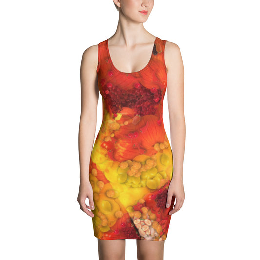 Sublimation Cut & Sew Dress - Fire 3506 Vegetables