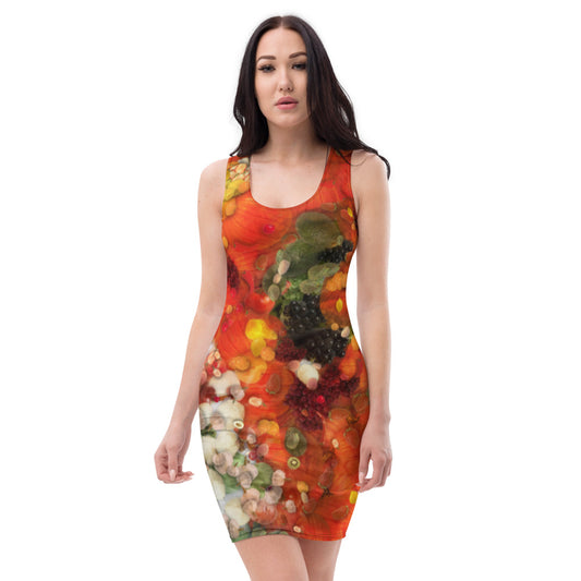 Sublimation Cut & Sew Dress -  Fire 3335 Vegetables