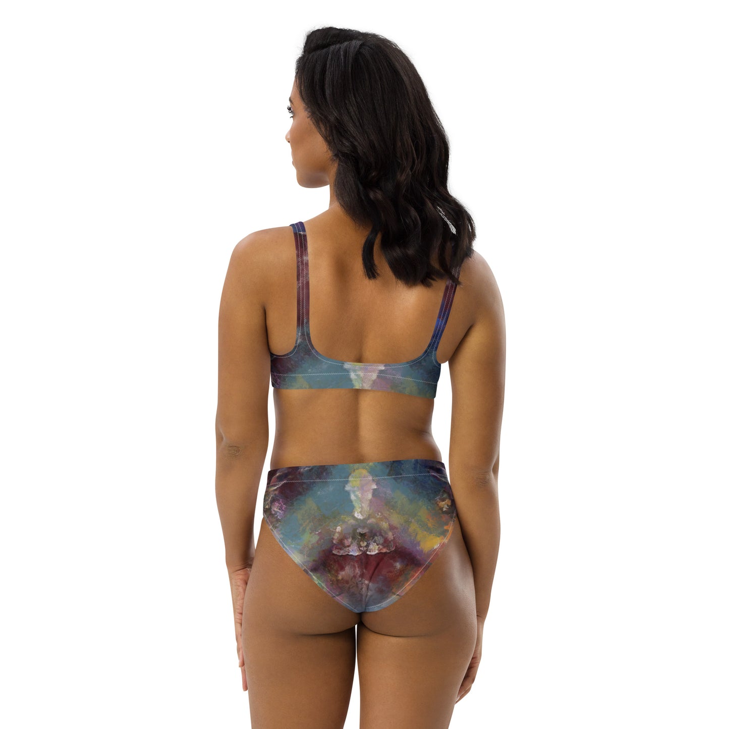 Recycled high-waisted bikini - Fire 3506 LeRoy