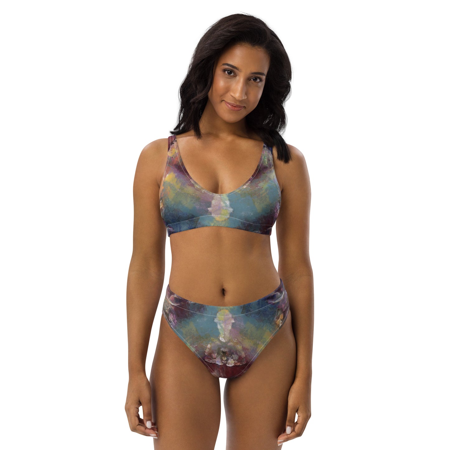 Recycled high-waisted bikini - Fire 3506 LeRoy