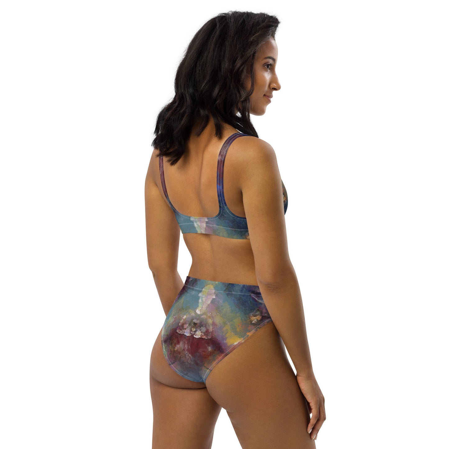 Recycled high-waisted bikini - Fire 3506 LeRoy