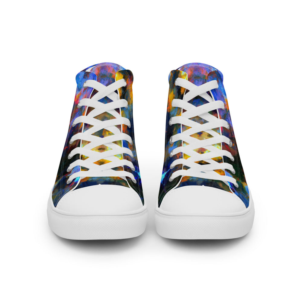 Women’s high top canvas shoes - Prawn Raphaelites