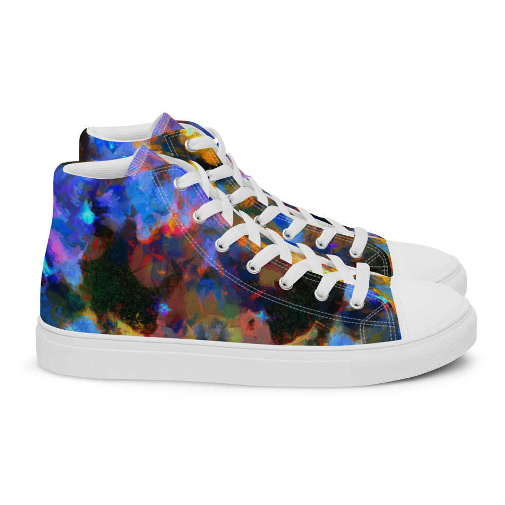 Women’s high top canvas shoes - Prawn Raphaelites